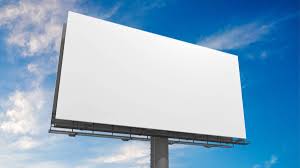 large blank bill board